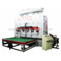 Double sides laminating press for flooring